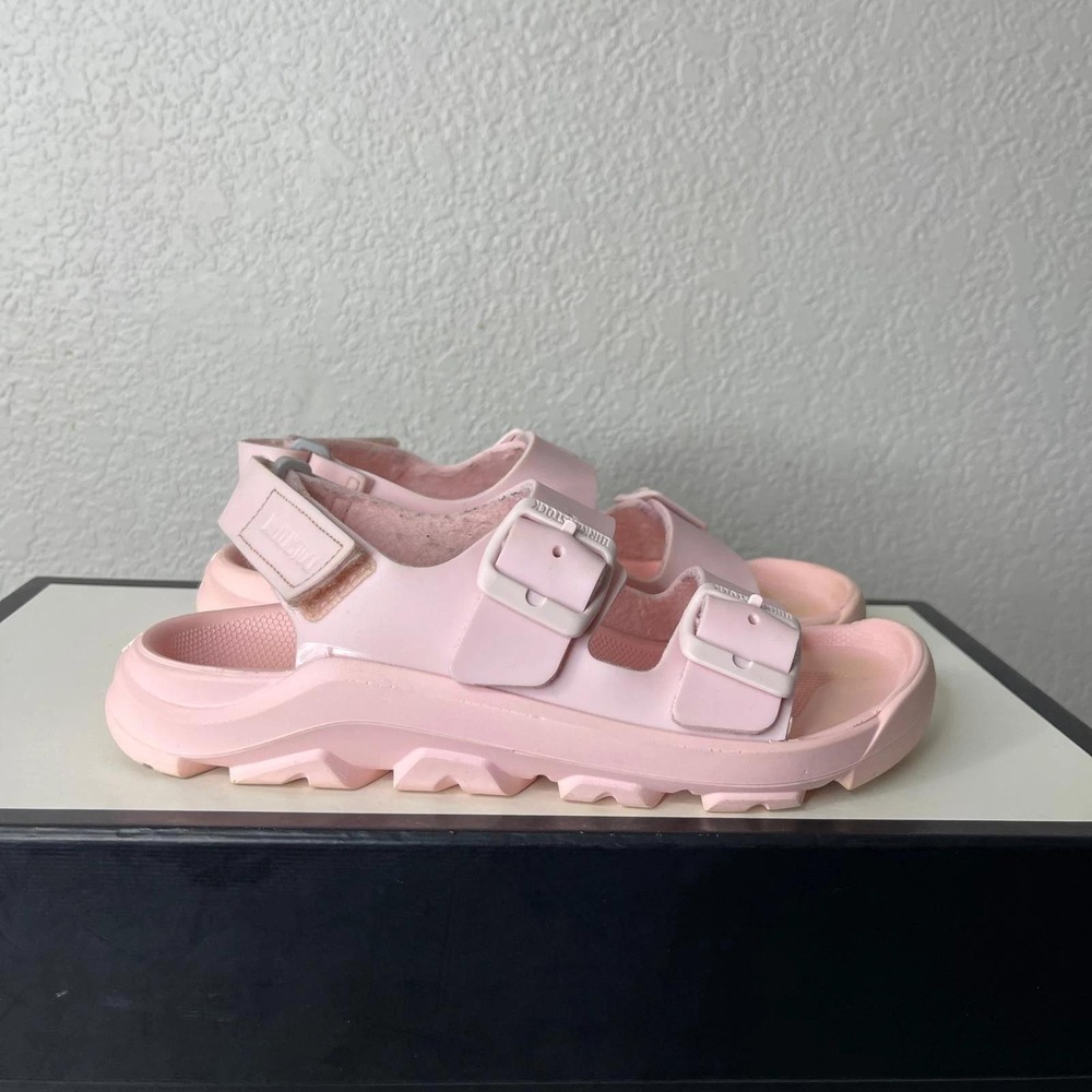 Birkenstock Mogami Icy Gentle Rose Pink Sandals Strap Kids Girls Size 33 EU/2 US